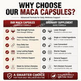Googeer Maca Capsules with Maca Panax Ginseng and Ashwagandha Supports Energy and Endurance 60 Capsules