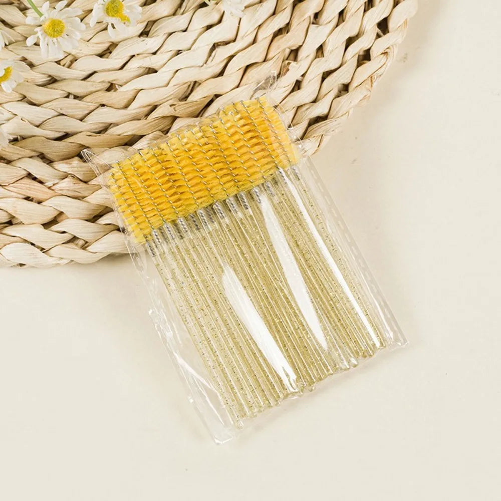 50-100PCS Crystal Eyelash Brush Combs Professional Eye Lash Extension Mascara Wands Makeup Beauty Tool for Eyelashes