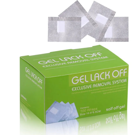 600-Pack Foil Nail Wraps 100/200/ Gel Polish Remover Soak Off