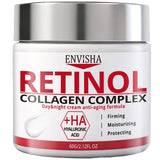 ENVISHA Face Cream Collagen Hyaluronic Acid Skin Care Anti-Wrinkle Moisturizing Anti-Aging Night Shrink Pores Whitening Smooth