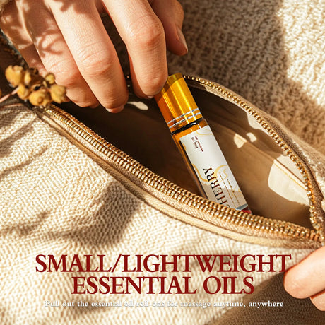 0.33fl.Oz Roller Essential Oils Fragrance Long Lasting Roll-On Essential Oils Gifts Aromatherapy Vanilla Coconut