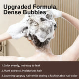 YUITIKUE Brown Hair Dye Shampoo | 4-in-1 Color, Moisturize, Nourish, Natural Ginger Formula 100ml