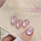 MN 1-20pcs 12ML Pink Gold Cat Eye Ocean Bubble Glass Beads Cat Eye Gel Nail Polish Blue Nails UV Light Nails Green Nails