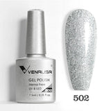 VIP5 Venalisa Nail Gel Polish Jelly Color HEMA/TPO FREE Nude Pink Semi Permanent Soak Off UVLED Gel Polish Sparkle Gel Varnish