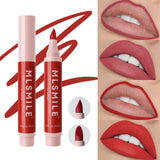 Hydrating Waterproof Lip Stain Matte Lip Liner Marker Pen Lipstick Lasting Colour Lipstick Contour Pen with A Natural Effect