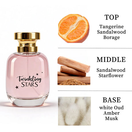 3.0 oz bottle, women's super value perfume, a woody musk flower perfume for women, containing pear, red apple and clementine, -