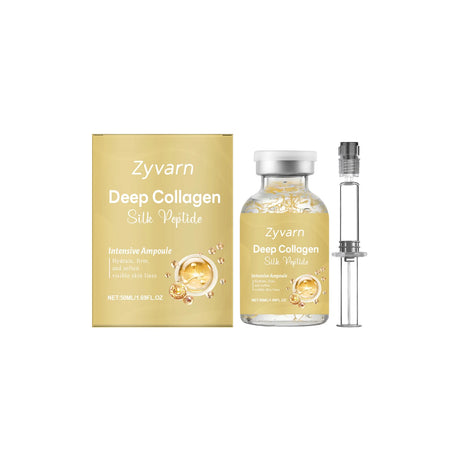 Korean Skincare Collagen Silk Peptide Intensive Lifting Ampoule Skin Elasticity Hydrating Barrier Repair Anti-Oxidant Face Serum