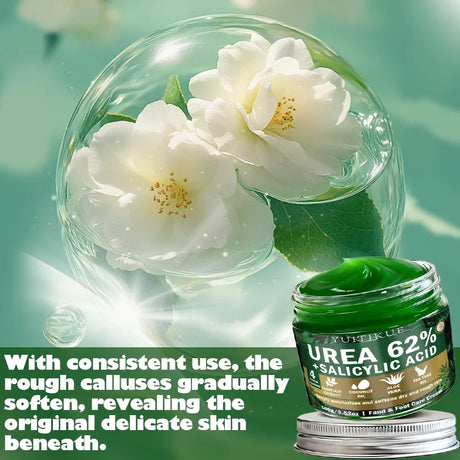 Yuitikue 62% Urea + Salicylic Acid Foot Cream, 100g Deep Moisturizing Cream for Dry & Rough Hand & Foot Care