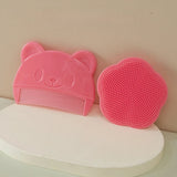 New Baby Hair Comb and Brush Cute Cartoon Whale Infant Soft Silicone Head Massage Comb Hair Cleaning Brush Newborn Bathing Tools
