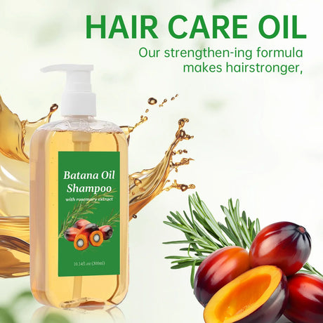 Batana Oil Shampoo for Hair Growth & Strength | Repairs Broken Strands, Nourishes Scalp & Fights Dandruff with Gentle Cleansing