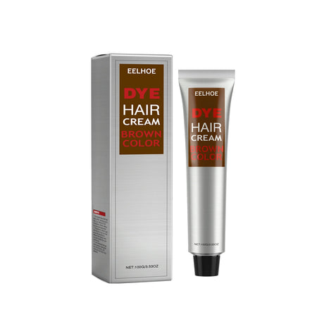 EELHOE Hair Dye Cream Smooth Silky Long Lasting Vibrant Color Nourishing Fashion Gentle Formula Protect Hair Coloring Cream 100g