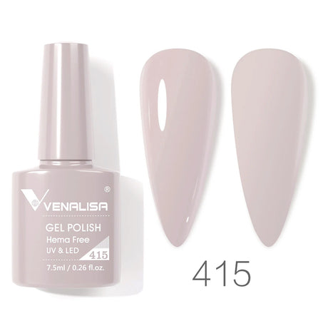 VIP5 Venalisa Nail Gel Polish Jelly Color HEMA/TPO FREE Nude Pink Semi Permanent Soak Off UVLED Gel Polish Sparkle Gel Varnish