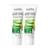 SADOER Exfoliating Aloe Vera Gel Facial Cleanser Deep Cleansing Exfoliant Gentle Moisturizing Face Exfoliation Facial Exfoliator