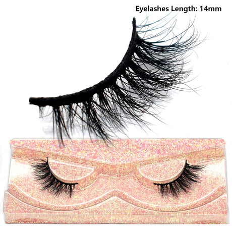 Half Lashes Short Mink Eyelashes Fluffy Soft False Eyelashes Wispy Cross Strip Eye Lashes Natural Mink Eyelash Extension Makeup