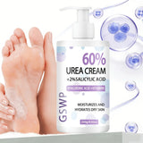 GSWP 60% Urea Moisturising Hand and Foot Cream, Containing Salicylic Acid, Protects and Nourishes Hands and Feet. 250g/500g