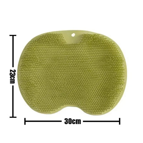 Exfoliating Brush for Feet Foot Wash Mat Brush Body Wash Scrubber in Shower Silicone Bath Massage Mat Back Brush Wall Mounted