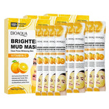 30pcs BIOAQUA Vitamin C Mud Masks Clay Face Mask Skincare Cucumber Moisturizing Anti-aging Whitening Facial Masks Skin Care
