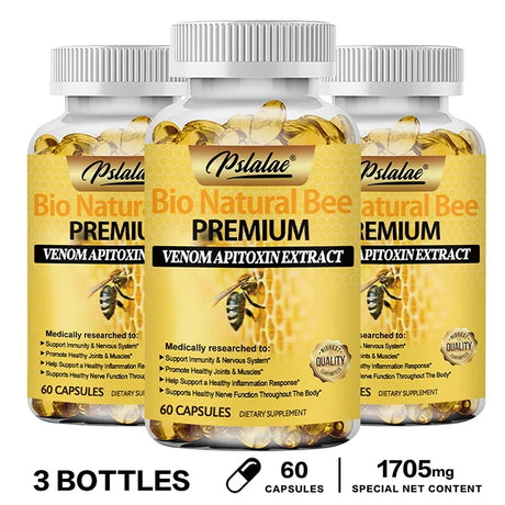 Natural Bee Capsules - Relieves Joint Pain and Stiffness, Promotes Bone Health, for Immunity and Anti-oxidation