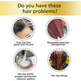 EELHOE Natural Plant Hair Dye Care Coloring Hair Long Lasting Convenient Protection Bubble Plant Hair Dye Shampoo Foam 10Pcs/Box