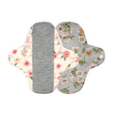 AIO Washable Cotton Printed Panty Liner Regular Flow Menstrual Pads Graphene Cloth Tampons Urinary Incontinence Sanitary Pads