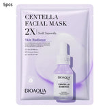 20pcs/5pcs Centella Collagen Face Mask VC Moisturizing Refreshing Sheet Masks Hyaluronic Acid  Facial Mask Skin Care Products