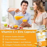 Vitakit Vitamin C 1000mg with Zinc 20mg 120 Capsules Vitamin Dietery Supplement | Non-GMO & Gluten Free Vegan