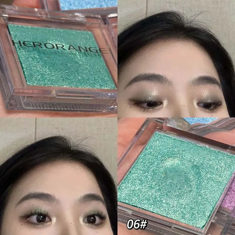 Makeup Yellow Matte Nude Eyeshadow Cream Silky Waterproof Soft Eye Shadow Pigment Green Blue Purple Monochrome Glitter Eyeshadow