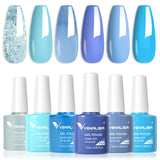 VIP5 Venalisa Nail Gel Polish Jelly Color HEMA/TPO FREE Nude Pink Semi Permanent Soak Off UVLED Gel Polish Sparkle Gel Varnish