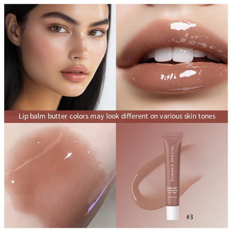 Lip Balm Set Lip Gross 4 Pack 1Kit Deep Moisturizing Lip Glaze Smoothing Color Lips Oil Long Lasting Nourishing Lips Care
