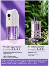 Multi-functional rechargeable portable aroma diffuser essential oil diffuser timer air freshener car home living room bathroom