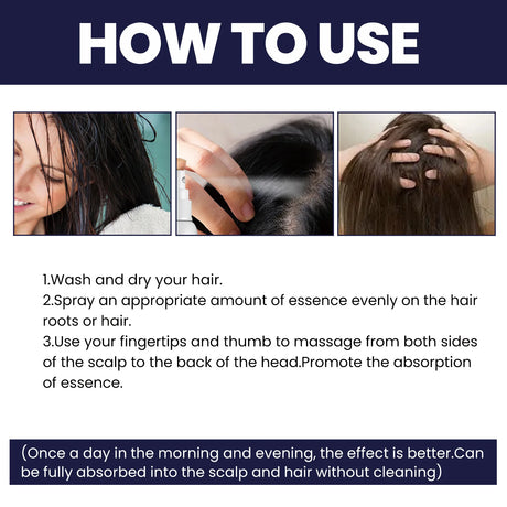 Ginger Hair Spray Promote Growth Anti Loss Improve Thin Dry Breakage Hair Nourish Root Scalp Damaged Treatment Hair Grow Spray