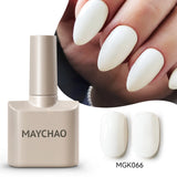 MAYCHAO Cherry Red Gel Nail Polish 12ml Glossy Semi Permanent Soak Off UV LED Frosted Gel Nails Base Painting Varnish