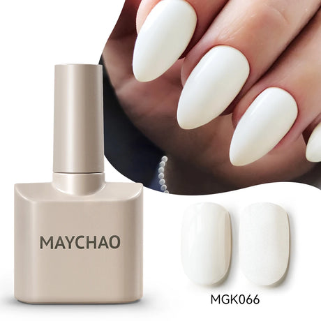 MAYCHAO Cherry Red Gel Nail Polish 12ml Glossy Semi Permanent Soak Off UV LED Frosted Gel Nails Base Painting Varnish