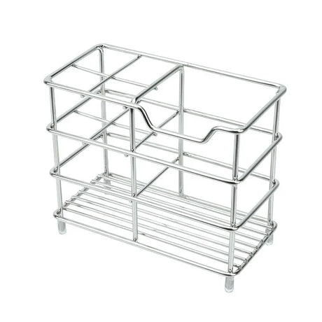 5-Slot Stainless Steel Toothbrush Holder - Space-Saving Freestanding Design, No Installation Required, Ideal for  Bathrooms