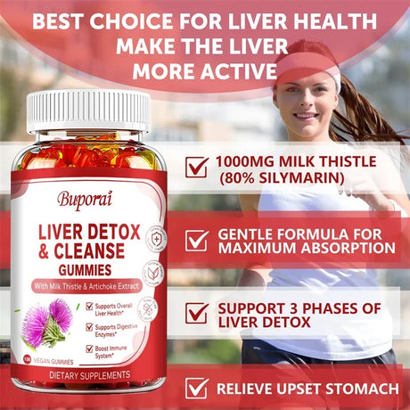 Liver Cleanse & Detox Gummies - Improve Digestion, Enhance Immunity, Help Cleanse The Liver and Promote MetabolismSupplements