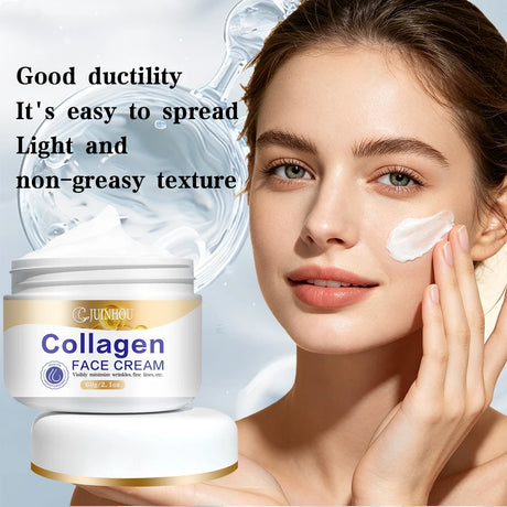JUINHOU Collagen Retinol Face Cream Moisturizer Brighten Skin Elasticity Improving Soothing Face Skin Suitable for Daily Skincar