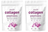 Multi-Collagen Peptides Powder – Hydrolyzed Collagen Blend with Vitamin C & Biotin Supports Skin,Hair and Nail  Health 454g/1lb