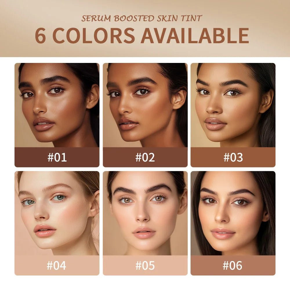Skin Tint Stick Waterproof Nourishing Solid Tinted Serum Foundation Skin Tint Balm Face Tinted Face Contour Stick Makeup