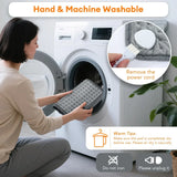 Electric Heating Pad with 9 Heat Settings 4 Timers, Soft Plush USB Washable Heated Mat for Back Neck Belly Office Home