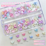 Conch Shell Coconut Tree Mermaid Tail Star Butterfly Heart Rhinestone Bowknot Christmas Snowflake Nail Art Accessory Decorations