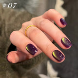 12ml 1-21pcs Brown Gold Cat Eye Gel Nail Polish Hot Selling Winter Whitening Magnet Gel Polish Gold Nails Nail Supplies Nail Art