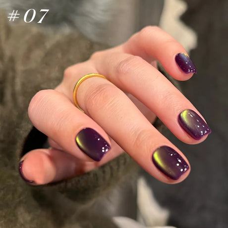 12ml 1-21pcs Brown Gold Cat Eye Gel Nail Polish Hot Selling Winter Whitening Magnet Gel Polish Gold Nails Nail Supplies Nail Art