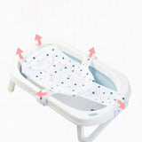 Baby Bath Net Mat Children Newborn Adjustable Bathtub Pillow Seat Cushion Cross-shaped Anti-slip Bathtub Shower Cradle Bed Seat
