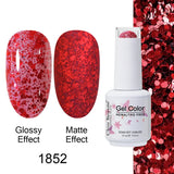 Clou Beaute Gel Nail Polish Neon Brown Royal Blue Red Green Pastal Nude Nail Art Varnishes Gel Lacquer Top Coat UV Gel Nail