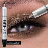 1 Pc High Color Rendering Shimmer Eyeshadow Pen, Shiny Colors Eye Shadow Stick, Eye-catching Eye Makeup, Music Festival Makeup