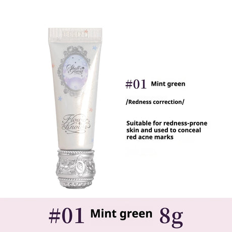 Flower Knows Shell Pearl Collection Primer Concealer BB Cream Moisturizing Color Correcting Dry Skin Base Face Brighten Makeup