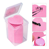 200Pcs Lint Free Nail Wipes Nail Polish Remover Cotton Pad, Heart Shape UV Gel Makeup Cleaning Tools