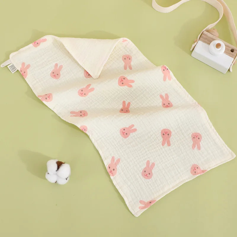 25x50cm Baby Six-layer Pure Cotton Gauze Small Towel Face Towel Square Towel Mouth Towel Baby Washcloth