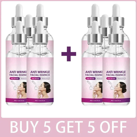 Collagen Pepide& Arginine Anti Wrinkle Facial Serum Moisturizing & Repairing Skin Fine Lines Eyes Crow's Feet Neck Wrinkles