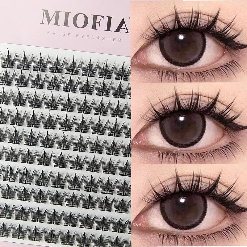 1/box 90 clusters idol False Eyelashes Black Natural Manga Lashes Anime Eyelashes Large Capacity Lashes Extension Chinese Makeup